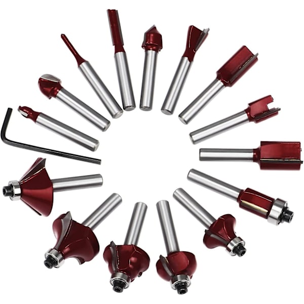 12,7 mm wolframkarbidgrassett med 15 stk