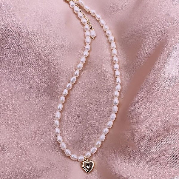 Halsband Vintage Irregular Baroque Pearl Girls&#39; Modesmycken Ac3314 necklace A722