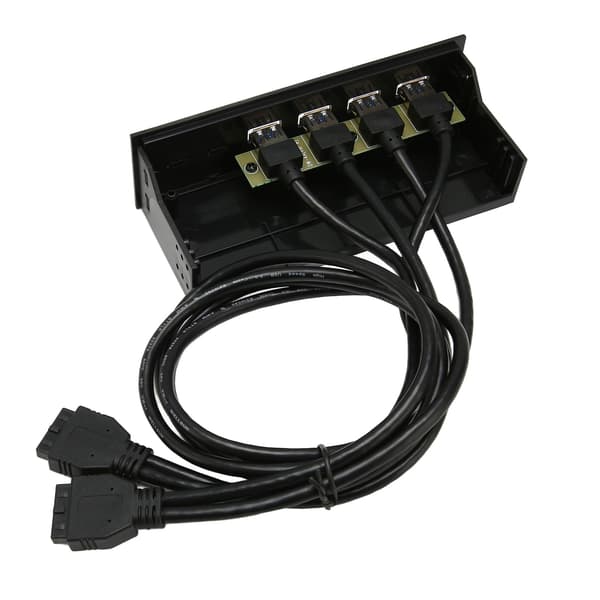 USB 3.0 Hub 4 Port 5Gbps 19pin Frontpanel til 5.25 Tommer PC Computer Kabinet Optisk Drev