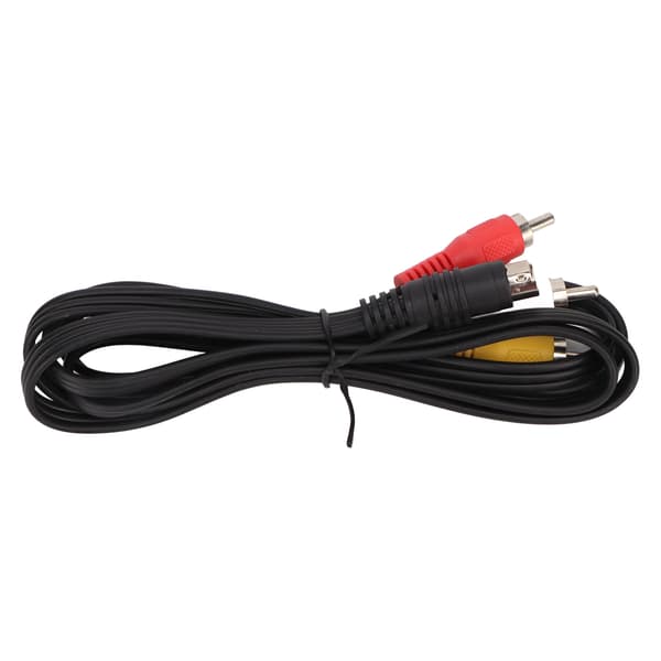 Mini DIN 7-stift till 3 RCA hane kontakt videoadapterkabel röd gul vit 1,5 m
