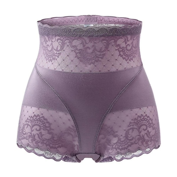 Kvinder Blonde Højtaljet Undertøj Trusser Knickers Trusser Purple M