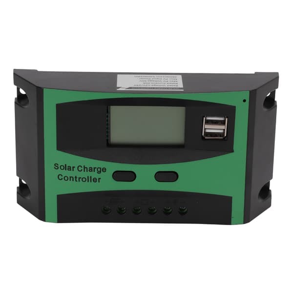 20A PWM Solcellepanelkontroller 12V 24V Smart LCD Lader Regulator Utendørs