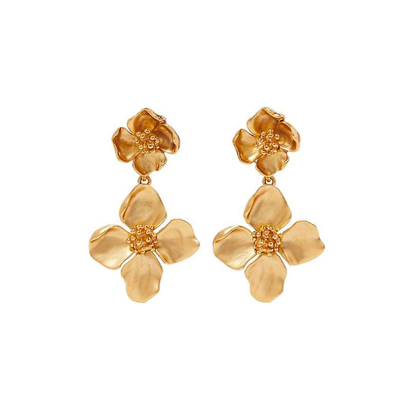 Örhänge Metallic Element Flower Stud Modesmycken Ac7001 C001