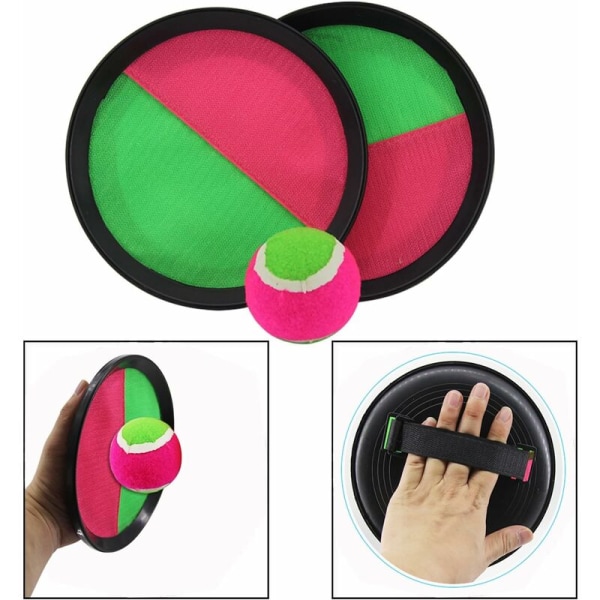 19 cm medium klebrig padleracket, interaktive foreldre-barn-kaste- og sugeballer, barneleker