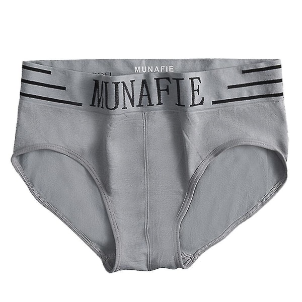 Mænd Munafie Brief Komfort Blødt Undertøj Underbukser Strings Light Grey
