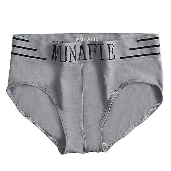 Miesten Munafie Brief Comfort Pehmeät Alusvaatteet Alushousut Stringit Light Grey
