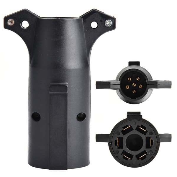 12V 7-benet til 6-benet trailerstik adapter stik konverter til campingvogn