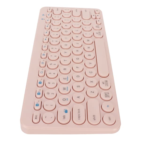 78 Tangenters Trådlöst Bluetooth 5.0 Programmerbart Ergonomiskt Tangentbord för Windows iOS Android Rosa