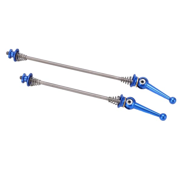 Cykel Quick Release Spyd Titanium Legering Aksel Forreste Bageste Nav Blå 1 Par