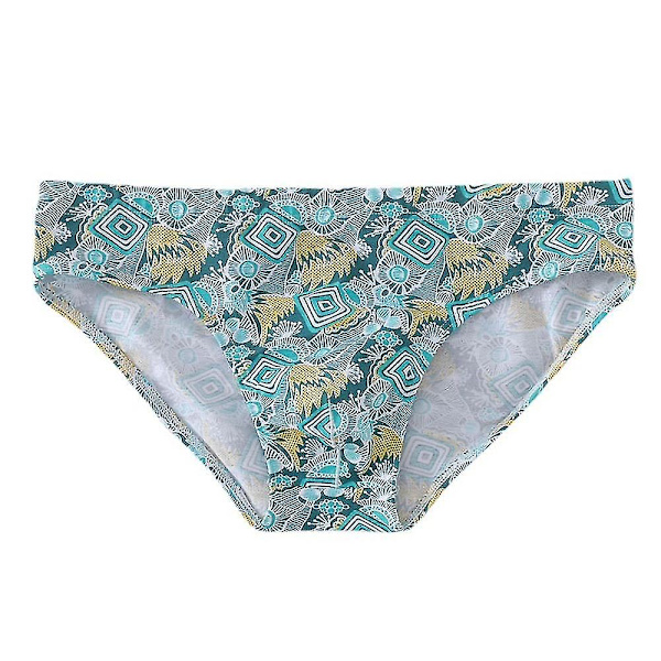Miesten Adults Print Matalahousut Hengittävät alusvaatteet Cyan 3XL