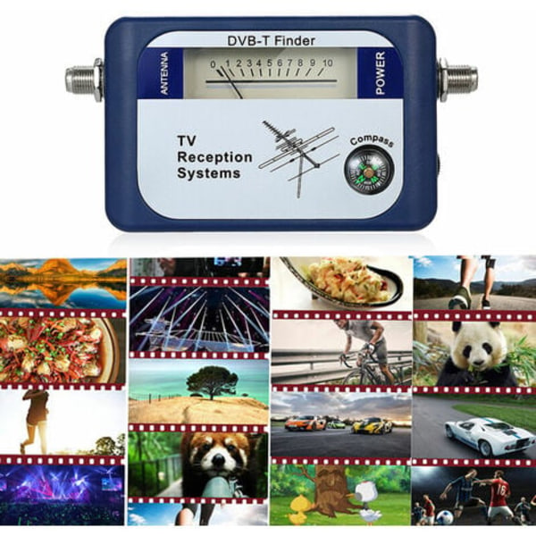 DVB-T antenn TV-mottagare med kompass 95DTL bok utan batteri