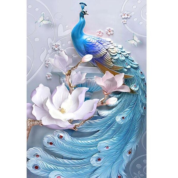 Blue Phoenix Dly diamantmaleri (30*40 cm)