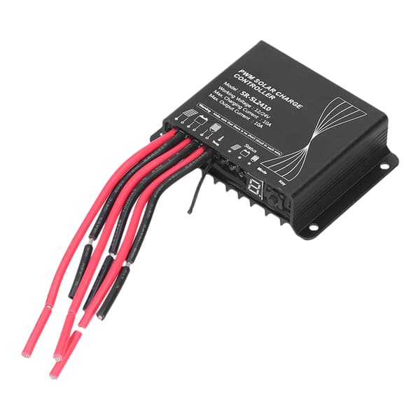 PWM Solarladdningsregulator 10A Vattentät Solpanel Regulator för RV Tillbehör