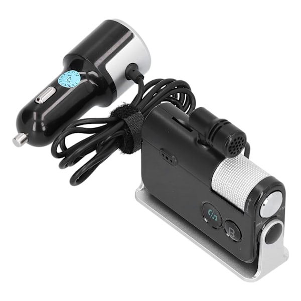 Bil Bluetooth Oplader QC3.0 PD18W USB Type C Interface med Mikrofon Multi Funktion