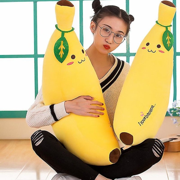 Banaani pehmonukke suuri sarjakuva täytetyt lelut, pehmeä tyyny 50cm