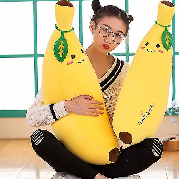 Banan plysch docka stor tecknad stoppade leksaker mjuk kudde 50cm