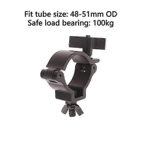 Aluminium monteringskroge til scenelys, beslag til rør 48 til 51 mm, spotlights til DJ.