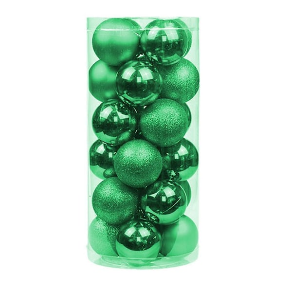 24 kpl 3 cm särkymättömiä joulupallokoristeita