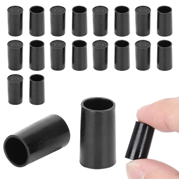 10 par svarta CPU polyuretan högklackstippar 9 mm innerdiameter skoreparationssatser