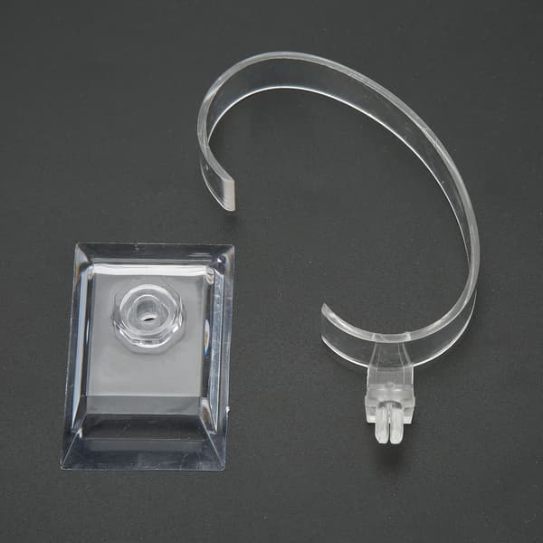 Professionell Transparent Plast Klockarmband Displayställ Hållare