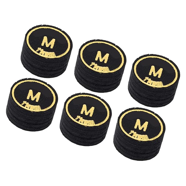 6 stk. PU Multi Layer Billiard Pool Kø Spidser Udskiftning Sort