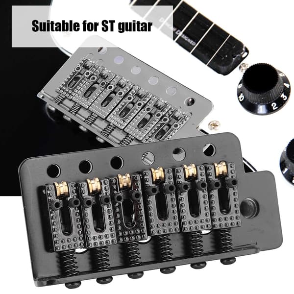 Roller Single Locking Tremolo Vibrato Bro Halestykke til ST Guitar Sort