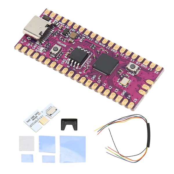 Raspberry Pi Board Dual Core 264KB ARM Cortex M0+ Prosessor Microcontroller Board med SD2SP2 SDLoad SDL Adapter Hvit