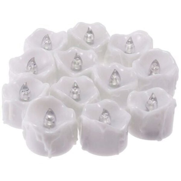 12 LED Blinkande Flameless Candle Light Batteridrivet värmeljus för bröllop Bordsdekoration Alla hjärtans dag Halloween
