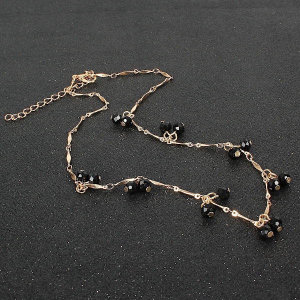 Halsband Kristall Modesmycken B1644 black