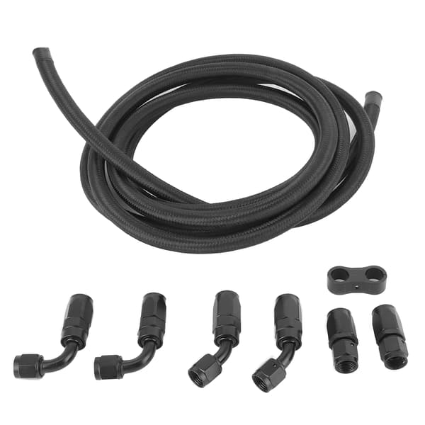 9,8ft AN6 Bränsleledning med Kopplingsadapter Separator Clamp Kit Universalbil