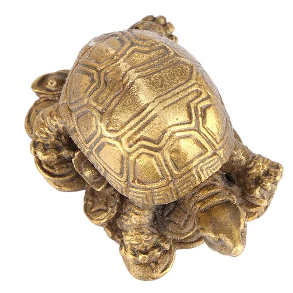 Kinesisk bronse Lucky Tortoise Håndverk Dekorasjon