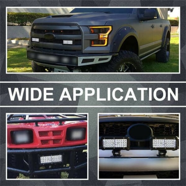 LED arbejdslys, 7" 96W LED arbejdslys til bil, LED fjernlys LED, Motorcykel LED Forlygte, LED Forlygte, LED Bar, 6000K fo