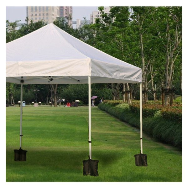 Gazebo sandsäck, dubbelhäftad tung sandsäck, viktpåse med 4 viktpåsar för uppfällbara tältben, tältmarkis, utomhussandsäck,