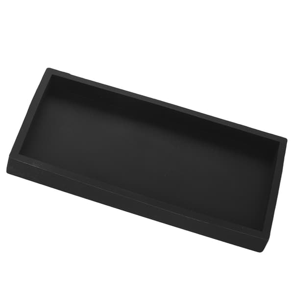 Silikonförvaringsbricka Liten Svart Kök Badrum Organizer Tallrik