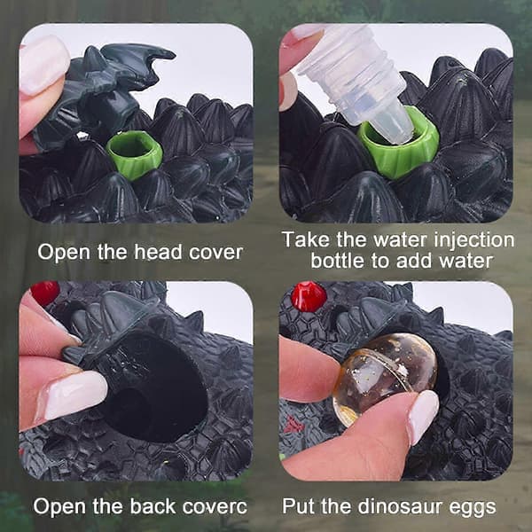 Fjernkontroll Spray Dinosaur med Gange, Brøl, Legge Egg - Perfekt Gave til Barn