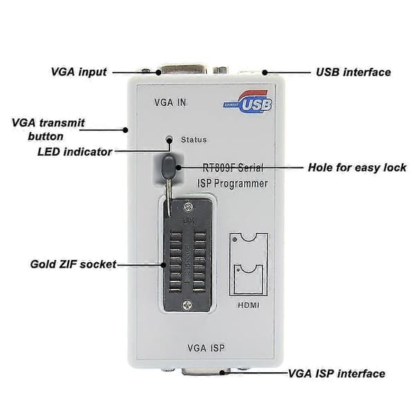 Lcd nopea Isp Usb-ohjelmointilaite Bios-poltin Älykäs luku-kirjoitusohjelmointilaite