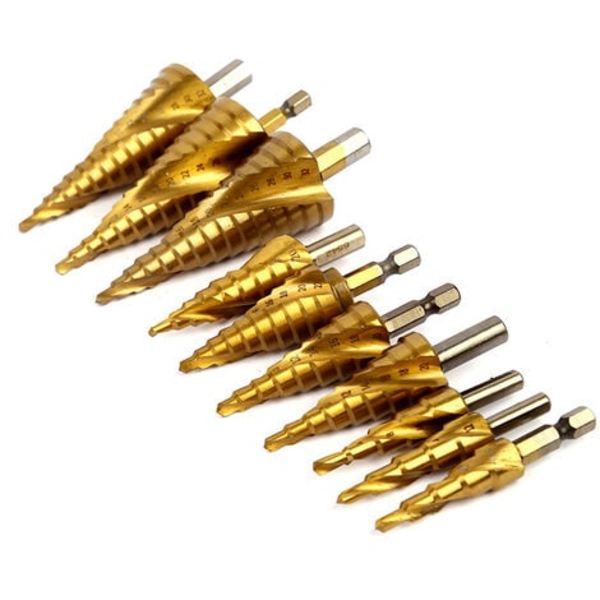 Hexskaft Flöjt Spiral Flöjt Bits för trä, stål, aluminium, metall - Hålsåg - Kobolt - 6542 Triangulär skaft Spiral Fl