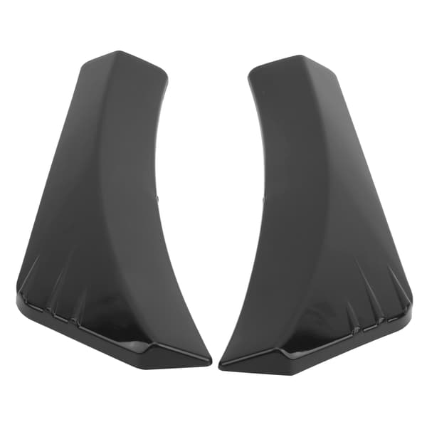 2 stk. Glossy Black Bilfangerleppe Diffuser Splitter Wrap Vinkel Anti-ripe Beskyttelse Universal