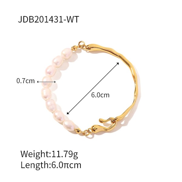 Armband Pearl Daily Outfit Metallic Element B1437 JDB201431-WT
