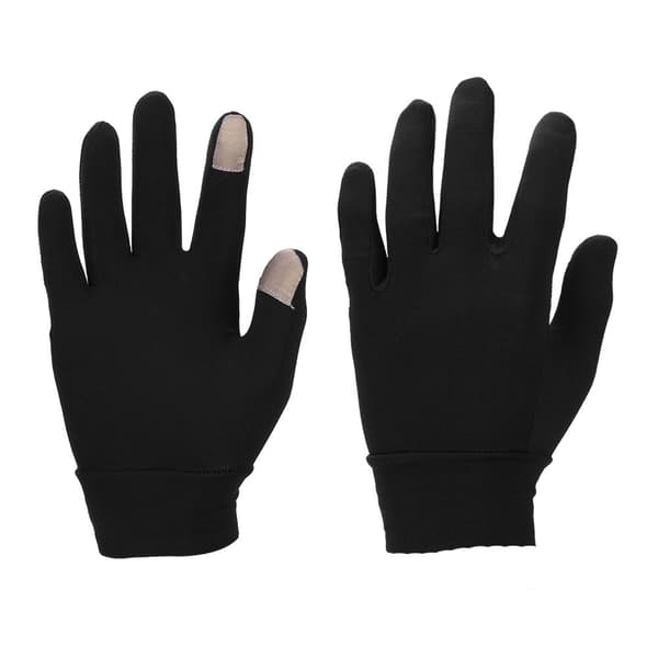 Boodun Lycra Vinter Cykelhandsker Fuld Finger Touchscreen Varme Vindtætte Sorte