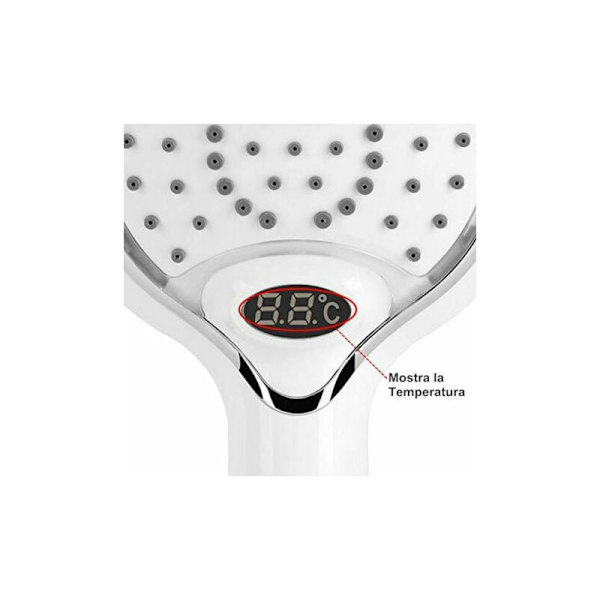 LED Digital Display Ny ABS-material Duschhuvud 3 färger Temperaturkontroll LED-dusch