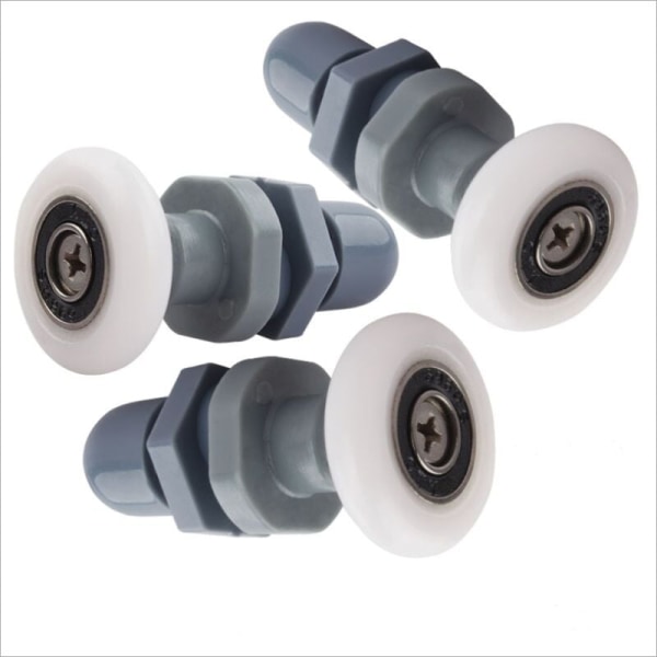 10 enkel duschdörr löpare/hjul/guider 23mm diameter