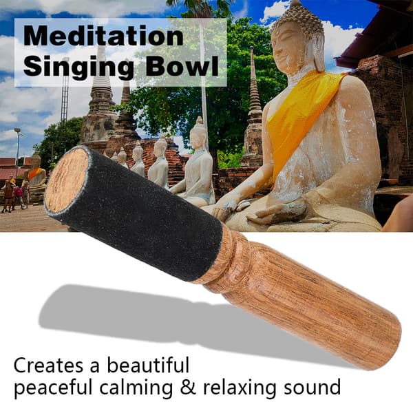 Tibetansk kobberchakra meditationssyngeskål sæt