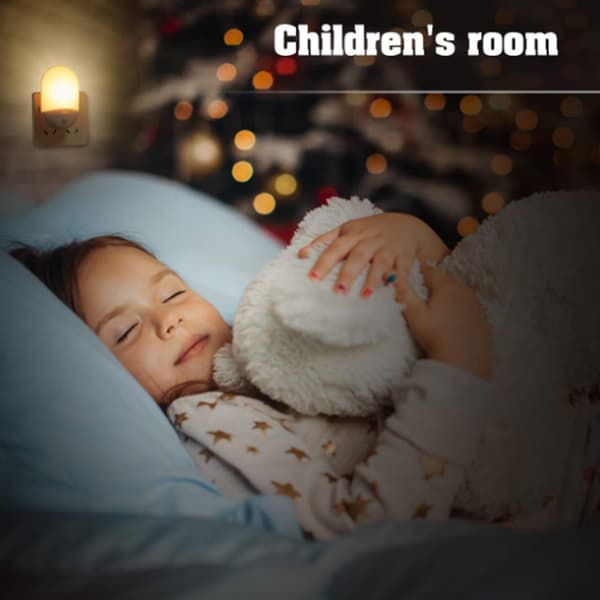 1/2 stk EU-plugg Nattlys LED-sensorlys Automatisk Energibesparende Nattlampe