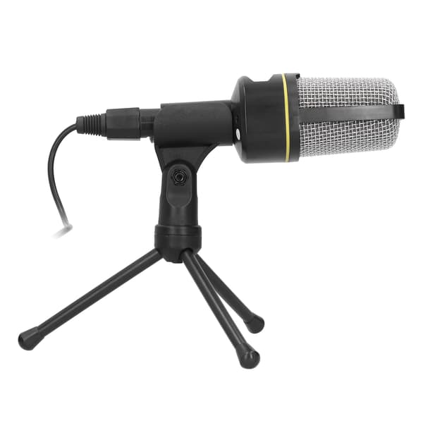 Studio Kondensatormikrofon 3,5 mm Lydport med Bordstativ