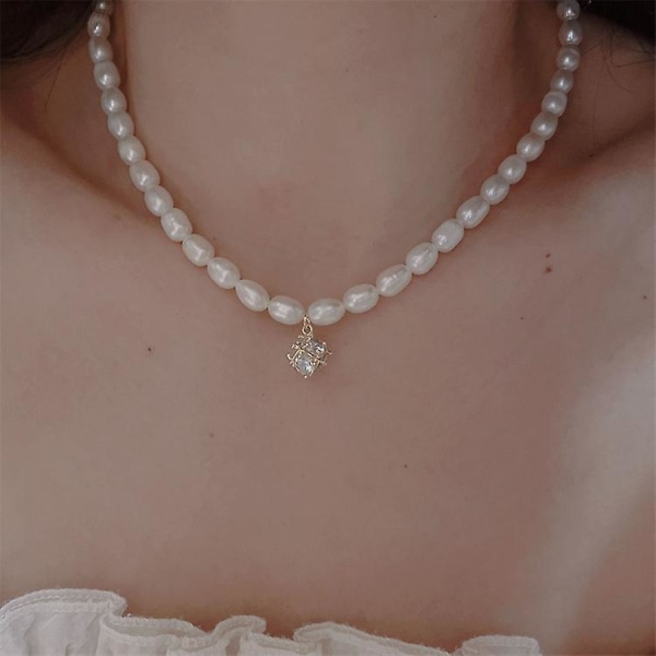 Halsband Irregular Pearl Fashion Smycken B1658 A207