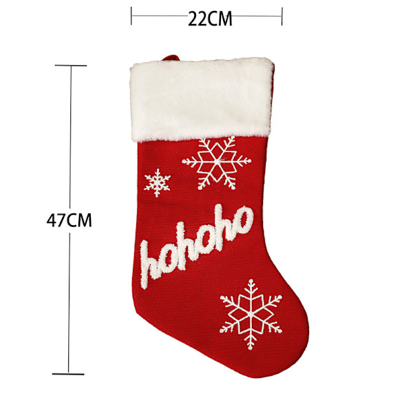 Jul Plyschsockor Juldekorationer Julhängsfest Arrangemang Julstrumpor Present B