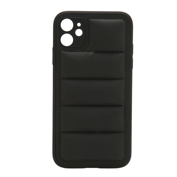 Svart Bomull Dun Stötsäker Slim iPhone 11 Skyddsfodral