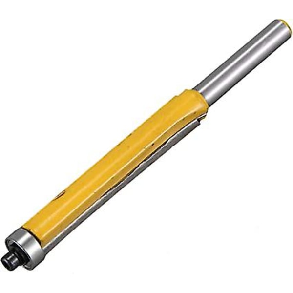 Ekstra lang flush trimbit for trebearbeidingsverktøy (gul 1 stk)