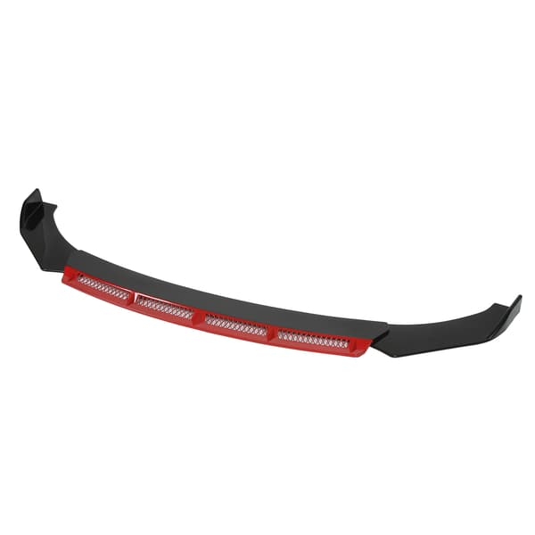 3 stk. Universal Front Bumper Lip Body Kit Spoiler Vinge Bilmodifikasjon Rød